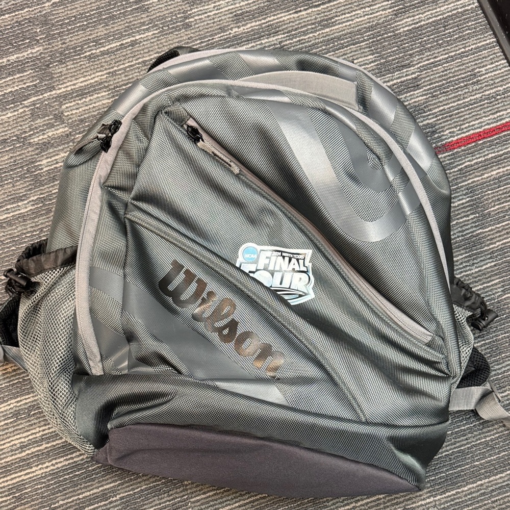 Wilson Black and Gray Men's Basketball Final Four North Texas Backpack